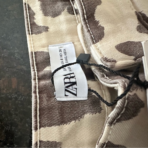 ZARA Cow Flared Skinny Jeans (US 6) 🐄 NWT - Picture 8 of 12